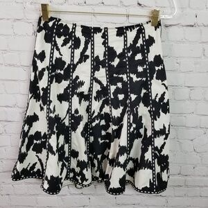 CAbi Dashing embroidered A line Cotton Skirt